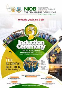 NOIB Plateau State invites the public to her induction of fresh graduate at the University of Jos.