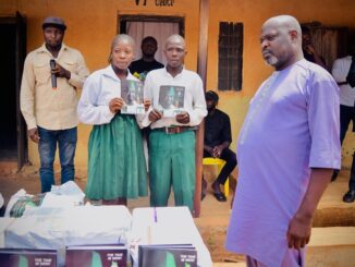 Mangu Students Receive Free Books from Pantu Brothers and Kumchi on Children’s Day