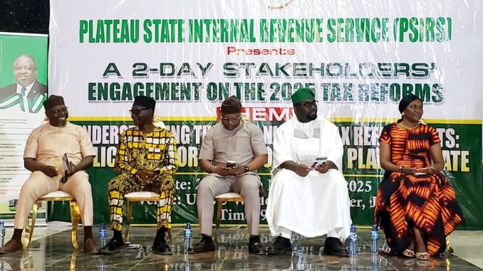 Plateau Revenue Service Opens Dialogue on Impact of 2025 Nigeria Tax Reform Act