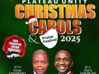 Plateau Unity Carols and Praise Festival to Commence 28th November, 2025